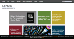 Desktop Screenshot of kattenlaw.com
