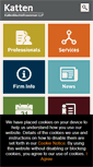 Mobile Screenshot of kattenlaw.com