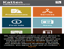 Tablet Screenshot of kattenlaw.com